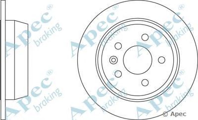 APEC BRAKING dsk721 -  Тормозной диск